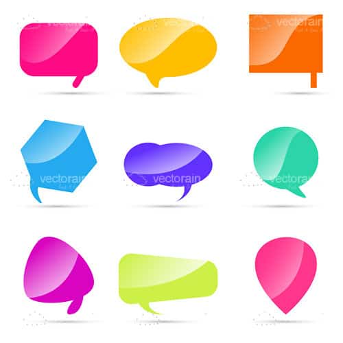 Colourful Speech Bubbles Pack